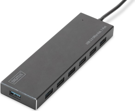 Digitus Office Hub, USB-Hub, 7x USB-A 3.0, USB-A 3.0