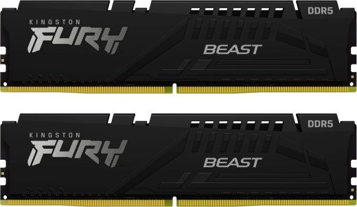 Kingston FURY Beast schwarz UDIMM 16GB Kit, DDR5-5600, CL36-38-38, 1RX16