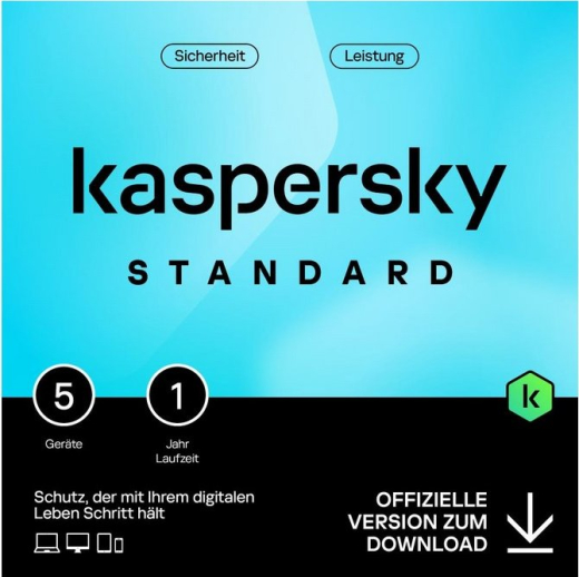 Kaspersky Standard 5 Geräte 1 Jahr ESD