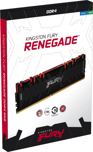 Kingston FURY Renegade RGB UDIMM 16GB Kit, DDR4-3200, CL16-18-18, 1RX8