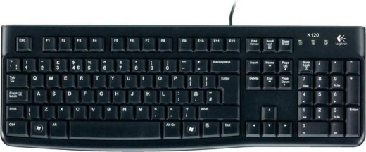 Logitech K120 Keyboard for Business schwarz, USB, DE