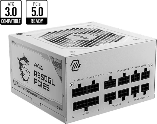 MSI MAG A850GL PCIE5 WHITE 850W ATX 3.0