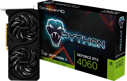 Gainward GeForce RTX 4060 Python II, 8GB GDDR6, HDMI, 3x DP