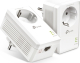 TP-Link Powerline AV1000 Passthrough Starter Kit, HomePlug AV2, RJ-45, 2er-Pack