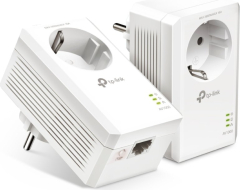TP-Link Powerline AV1000 Passthrough Starter Kit, HomePlug AV2, RJ-45, 2er-Pack