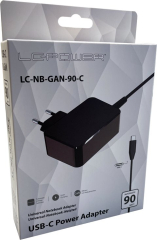 LC-Power LC-NB-GAN-90-C, Notebook-Netzteil, 90W