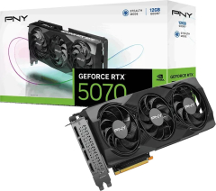 PNY GeForce RTX 5070 Triple Fan, 12GB GDDR7, HDMI, 3x DP