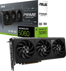 ASUS Prime GeForce RTX 5060 OC, PRIME-RTX5060-O8G, 8GB GDDR7, HDMI, 3x DP